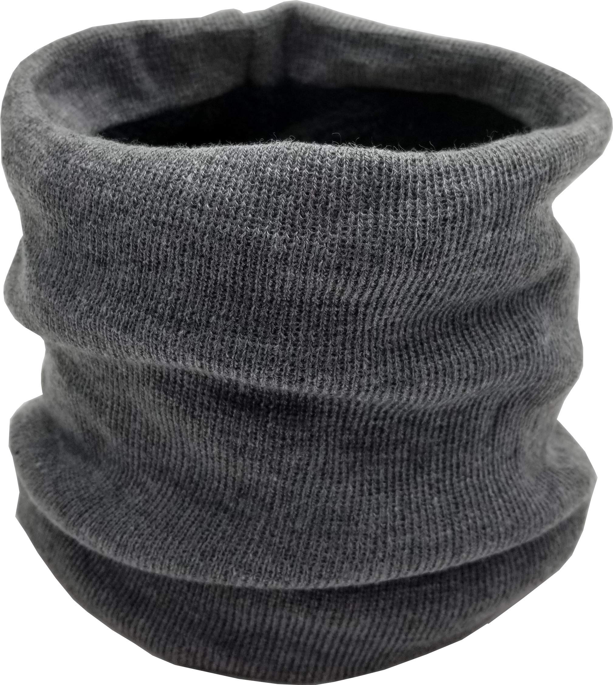 Winter Thermal Neck Gaiter, 4 Pack Fleece Lined Interior Face Scarf Tube Wrap, Mens Womens Bulk (4 Pack Assorted Solids)