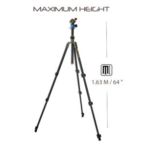 3 Legged Thing Patti Flip Lock Magnesium Alloy Tripod & Tripod Ballhead - Blue/Black (PATTI)