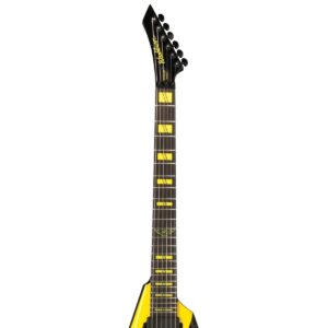 Washburn Parallaxe 6 String Electric Guitar, Right, Black,Rose,Yellow (PXV-MS260FRK-D)