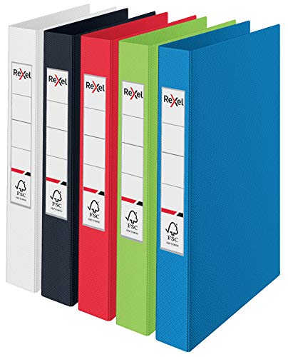 Rexel A5 Ring Binder, Green, 25 mm 2 O-Ring Diameter, Choices, 2115561