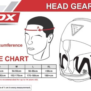 RDX Boxing Headgear Sparring Grappling, Maya Hide Leather, Head Gear for MMA Muay Thai Kickboxing Training, Multi Layered Padding, Taekwondo Martial Arts BJJ Wrestling Karate, Black