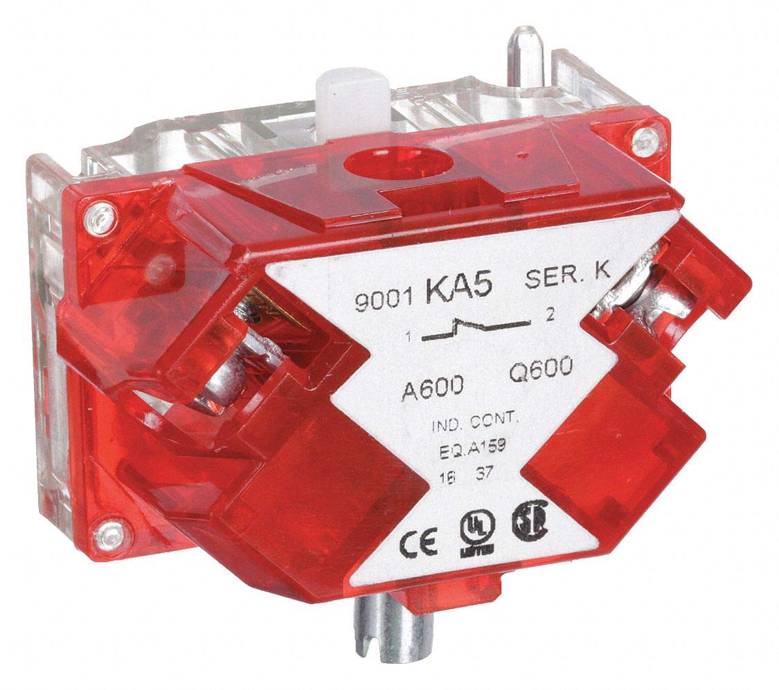 Schneider Electric Contact Block, 30mm, 1NC Contact Form, 10A @ 600VAC Contact Rating