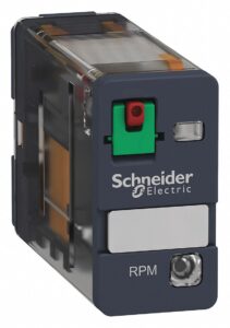 schneider electric 120vac, 5-pin square base general purpose general purpose relay; ac contact rating: 15a @ 277v