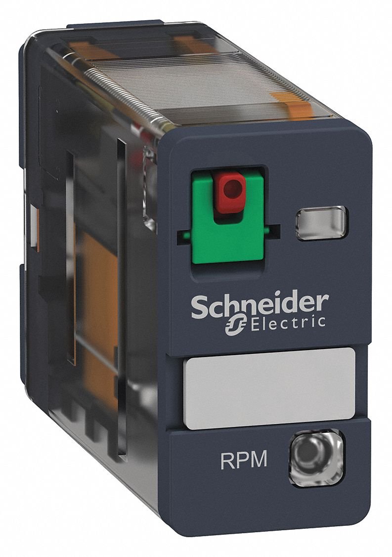 Schneider Electric 120VAC, 5-Pin Square Base General Purpose General Purpose Relay; AC Contact Rating: 15A @ 277V