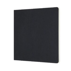 Moleskine Art Sketch Pad, Soft Cover, Square (7.5" x 7.5") Plain/Blank, Black, 48 Pages