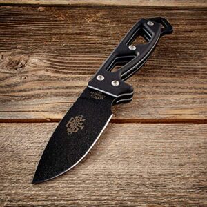 UTICA USA SINCE 1910, 11-UTKN2 Stealth II, Fixed Blade and has Micarta handle is Made IN USA. Perfect neck knife for Survival, Tactical, Law Enforcement, First Responders, Hunting, Camping etc…