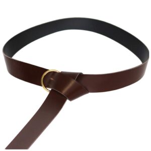 tuufun medieval ring belt halloween cosplay (brown, 94.48in)