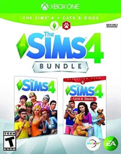 the sims 4 plus cats & dogs bundle - xbox one