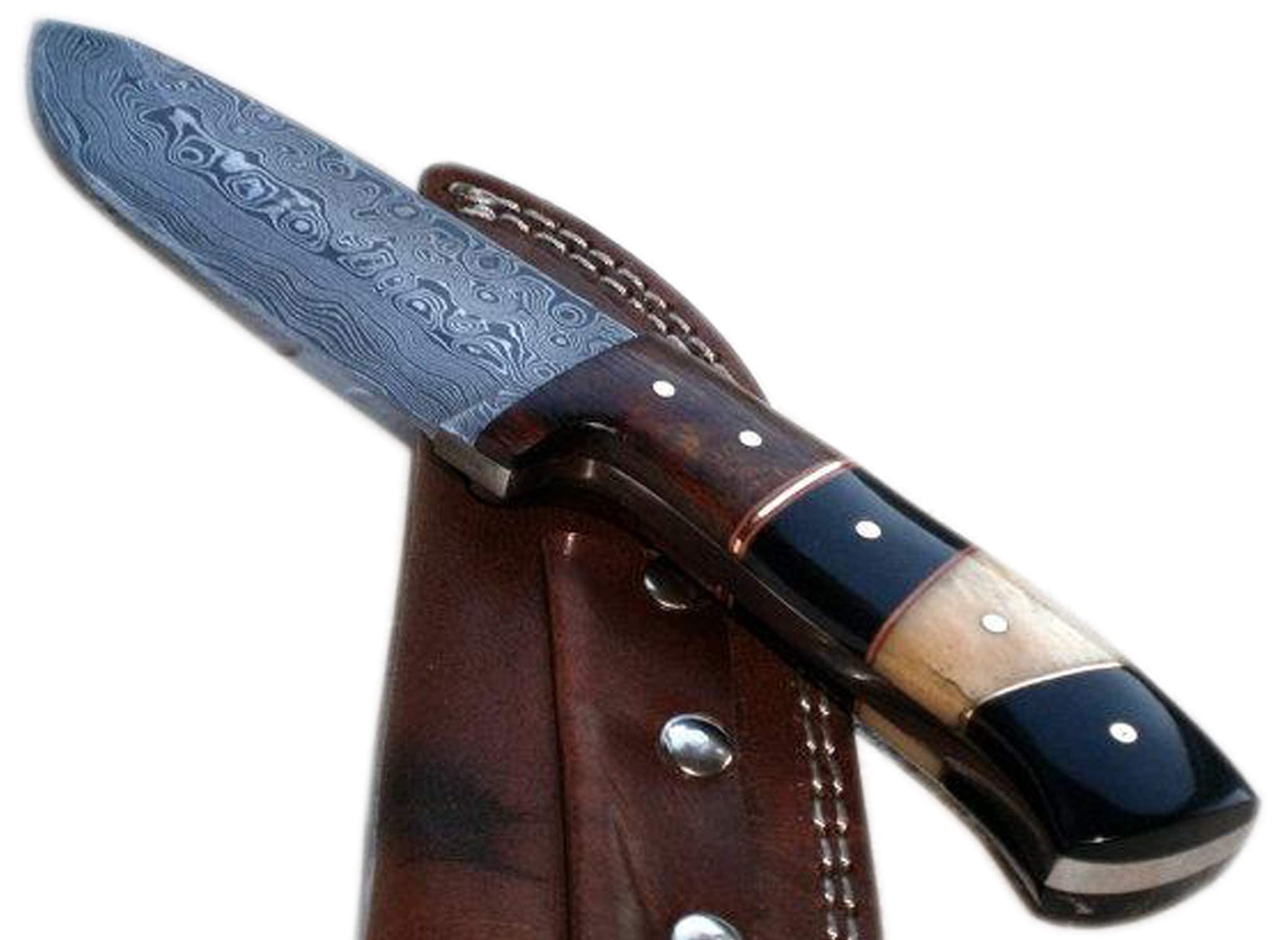 Poshland BC-1092 Handmade Damascus Steel 8 Inches Full Tang Skiner Knife