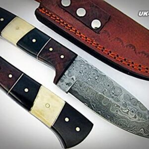 Poshland BC-1092 Handmade Damascus Steel 8 Inches Full Tang Skiner Knife