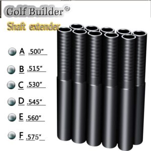 Golf Builder 10pcs Steel Golf Shaft Extension Golf Shaft Extender (.560)