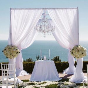 Tableclothsfactory 4 Post Height Adjustable Canopy Chuppah Mandap Wedding Photo - Hardware Kit Only