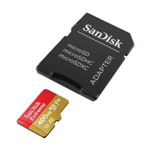 SanDisk 400GB Extreme Uhs-I MicroSDXC Memory Card with SD Adapter