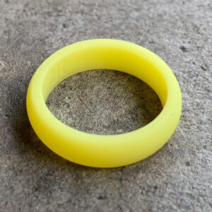 Women's Yellow Silicone Ring