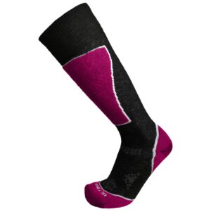 Ultimate Socks Womens Lightweight Merino Wool Ski Snowboard Performance Raspberry Medium 7-9.5