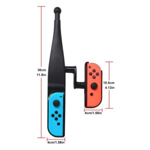 Fishing Rod Compatible with Joy Con,Fishing Game Kit compatible with Nintendo Switch OLED/ Nintendo Switch Bass Pro Shops - the Strike Championship Edition and Legendary Fishing - Standard Edition