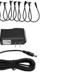 Pig Hog Power Kit - 9 Volt Effect Pedalboard Power Supply + 10 Spot Daisy Chain