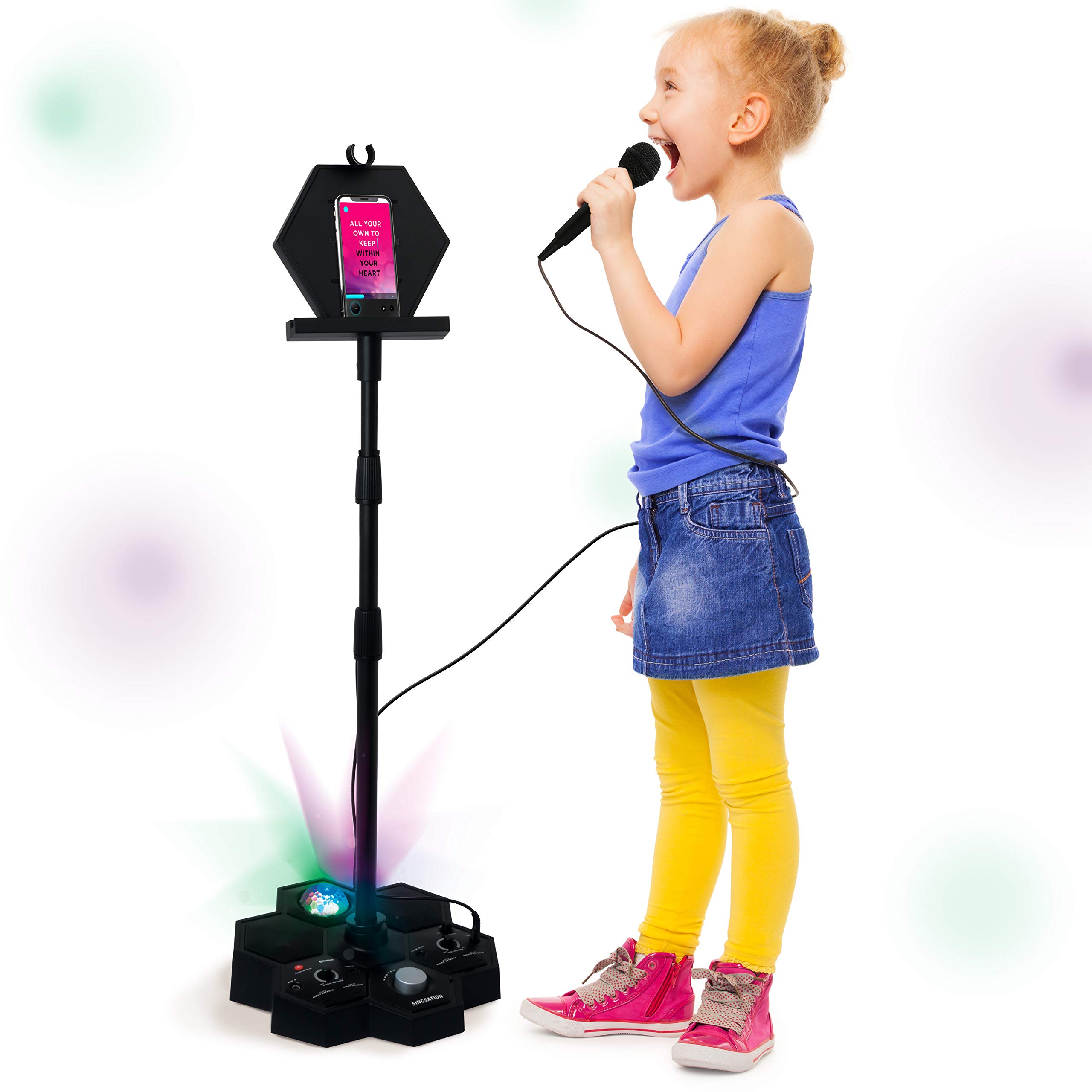 Karaoke Machine - SINGSATION All-In-One Karaoke System & Party Machine - Performer Speaker w/Bluetooth Microphone Sing Stand - No CDs! - Kids or Adults. YouTube your Favorite Karaoke Videos & Songs