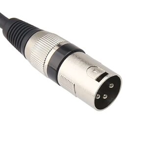 Disino 1/4 Inch TRS to XLR Male Balanced Signal Interconnect Cable Quarter inch to XLR Patch Cable - 3.3 Feet