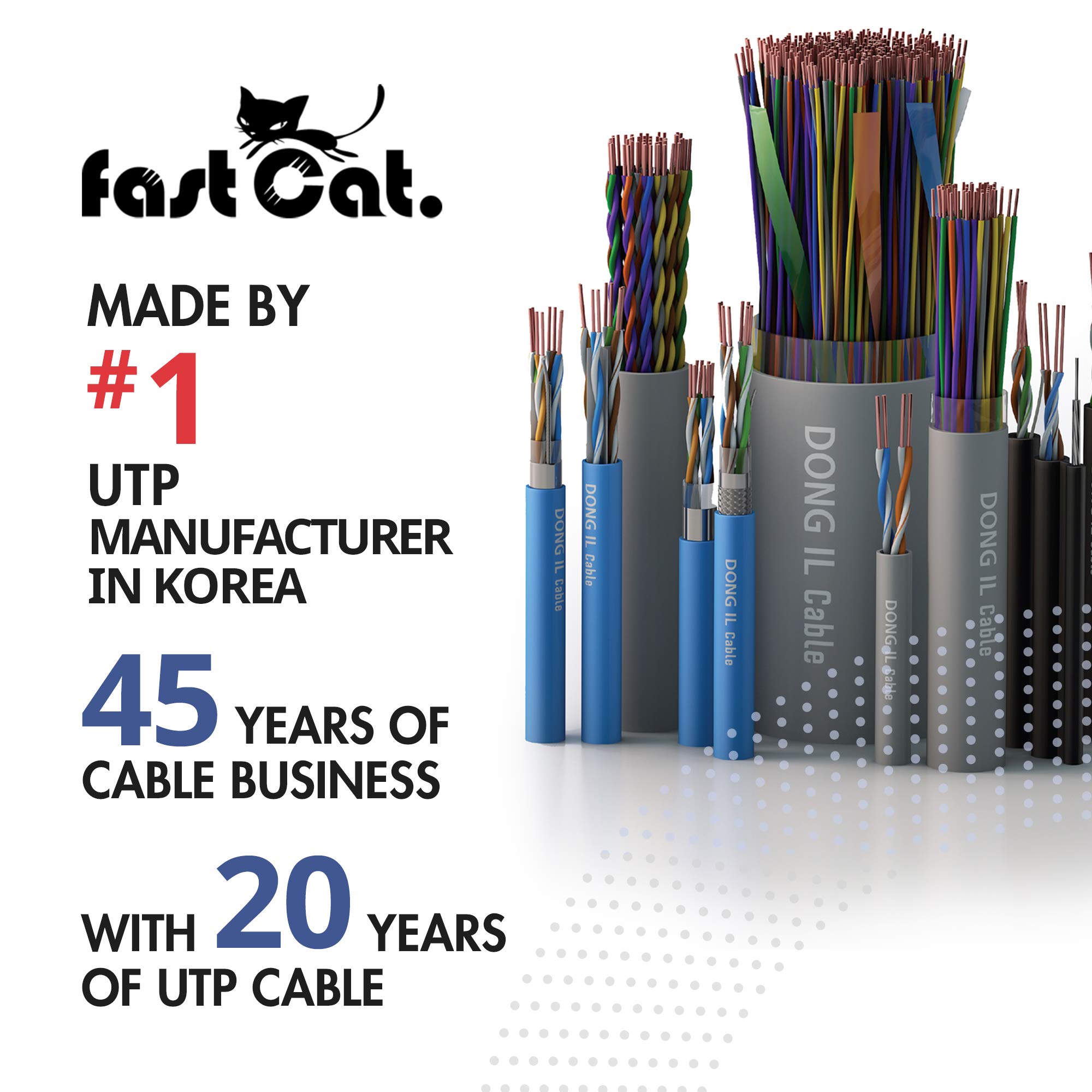 fast Cat. Cat5e Ethernet Cable 1000ft - 24 AWG, CMR, Insulated Bare Copper Wire Cat 5 ethernet Cable with FastReel - 350MHZ / Gigabit Speed UTP Cable Cat5e - CMR (Black)