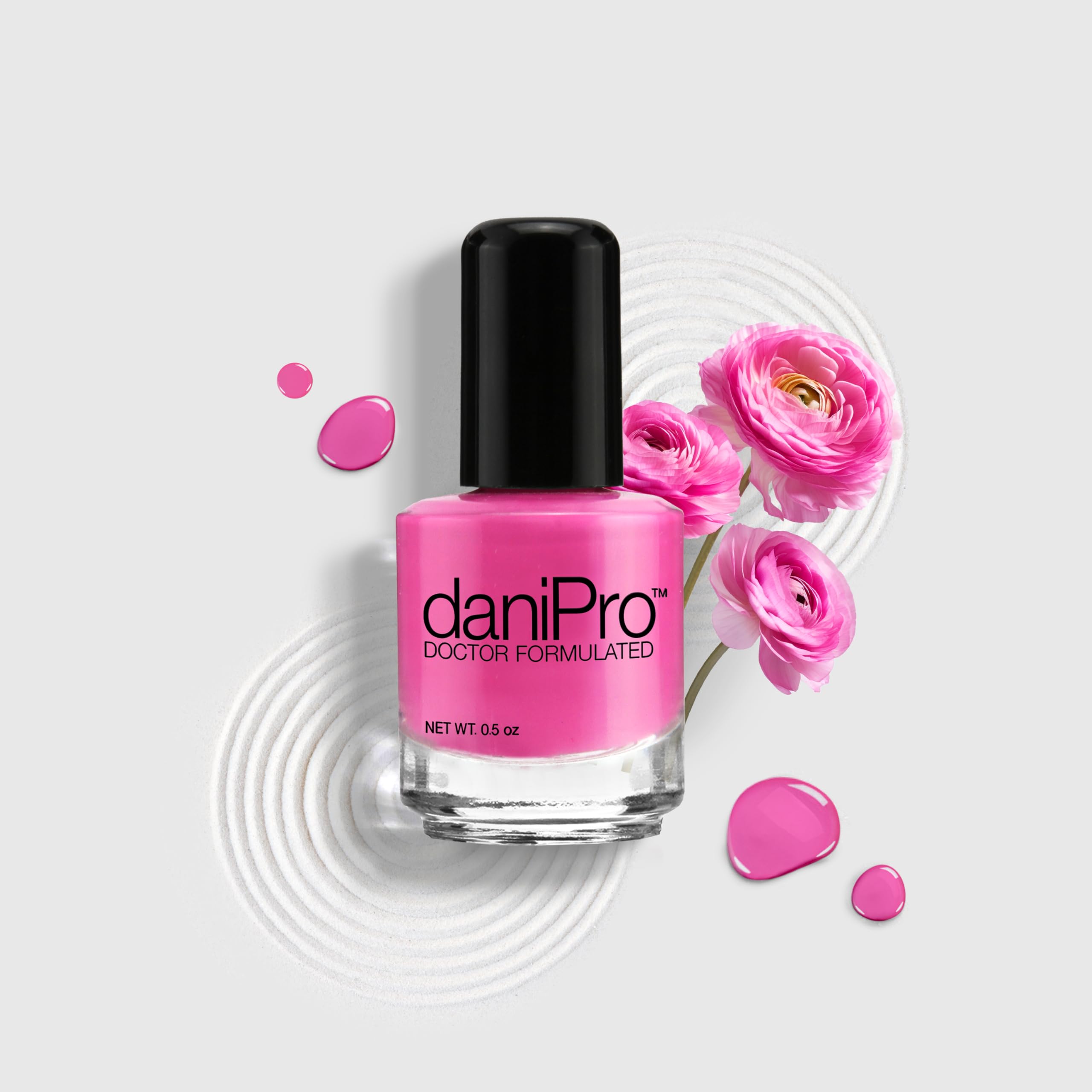 daniPro Doctor Formulated bright pink Nail Polish My Girl - Fingernail Polish & Toenail Polish, 0.5 oz with Biotin & Vitamins - Vegan Formula for Healthy Nails - Manufactured in the USA