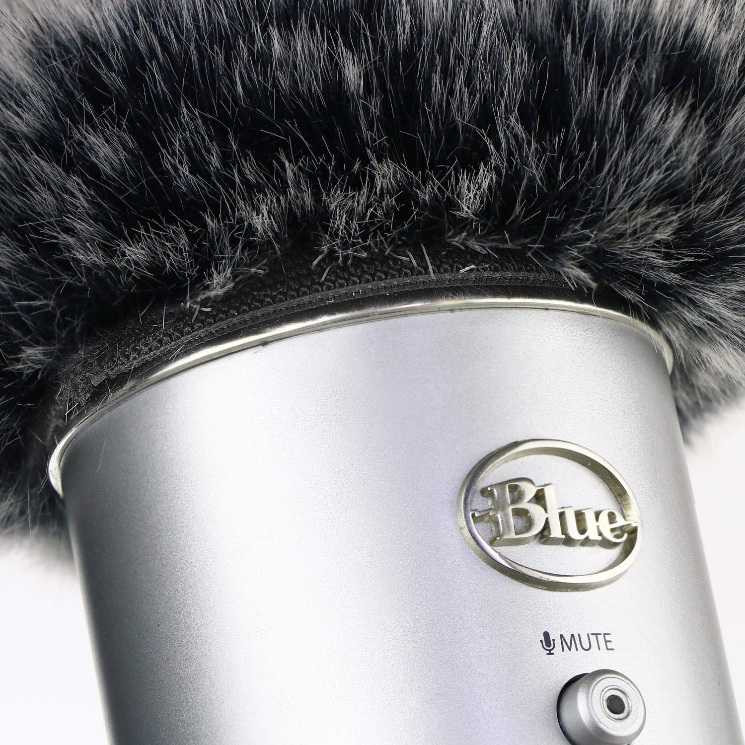 YOUSHARES Blue Yeti Pop Filter for Blue Yeti Microphone, Blue Yeti Pro USB Condenser Mic, Windscreen Muff for Filtering Plosives and Hissing Noise, Mic Wind Cover