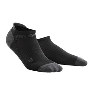 CEP Women's Compression Socks Compresion No Show Socks 3.0, Black/Dark Grey IV