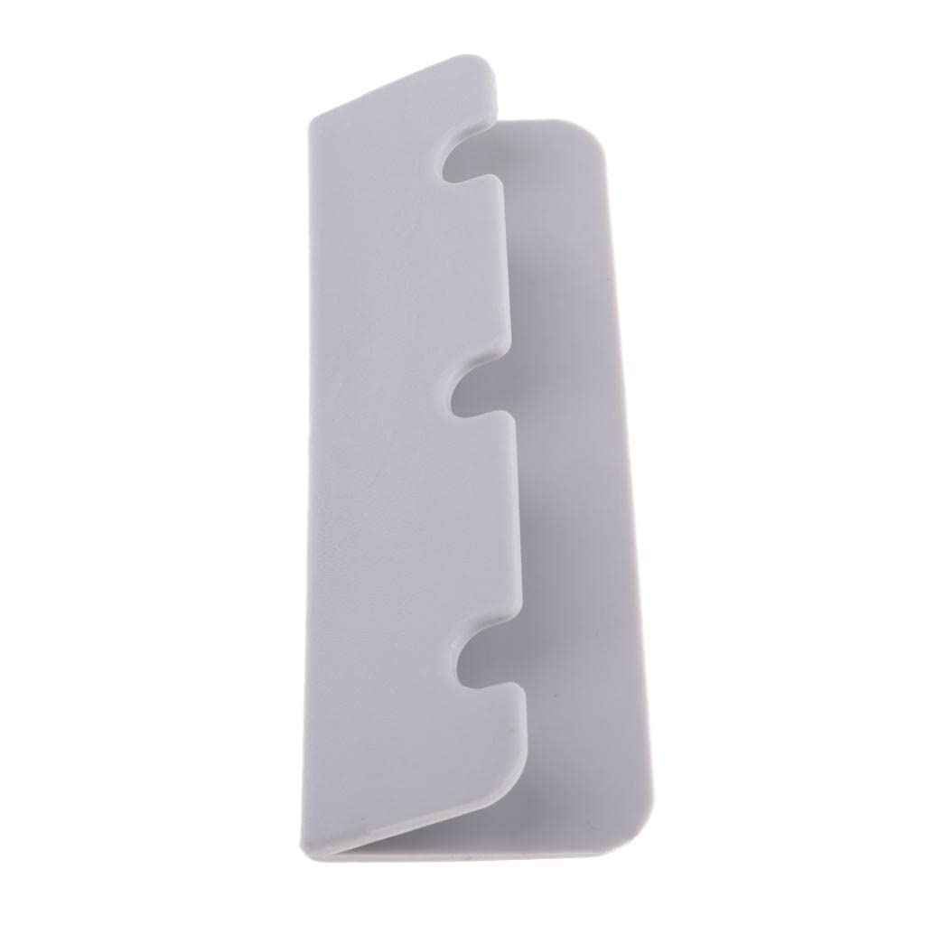 4Pieces Durable Inflatable Boat Rib Dinghy Hook Clip Brackets Marine Gray