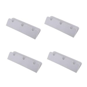 4pieces durable inflatable boat rib dinghy hook clip brackets marine gray