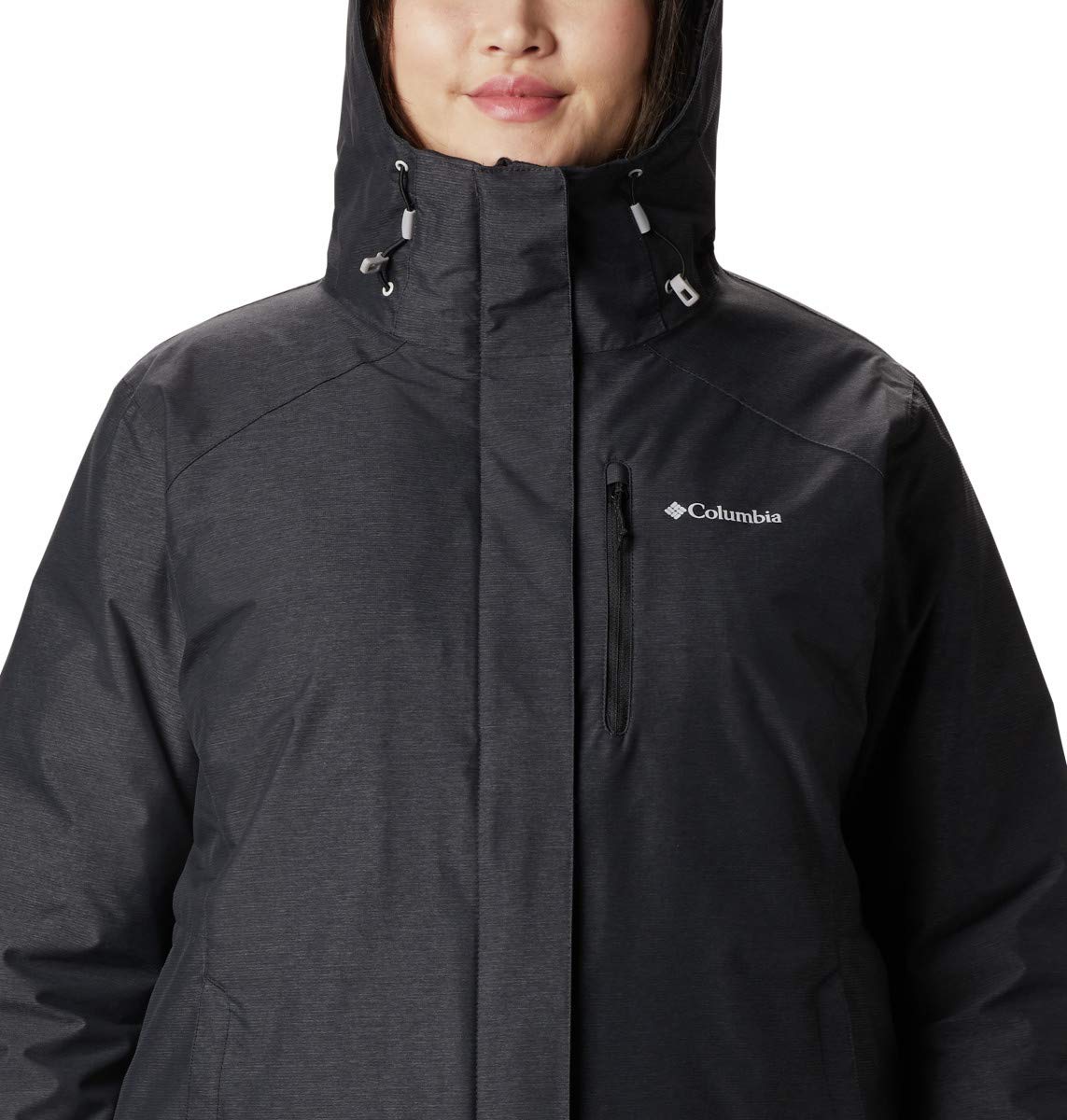 Columbia Women's Whirlibird Iv Interchange Jacket, Black Crossdye, X-Large