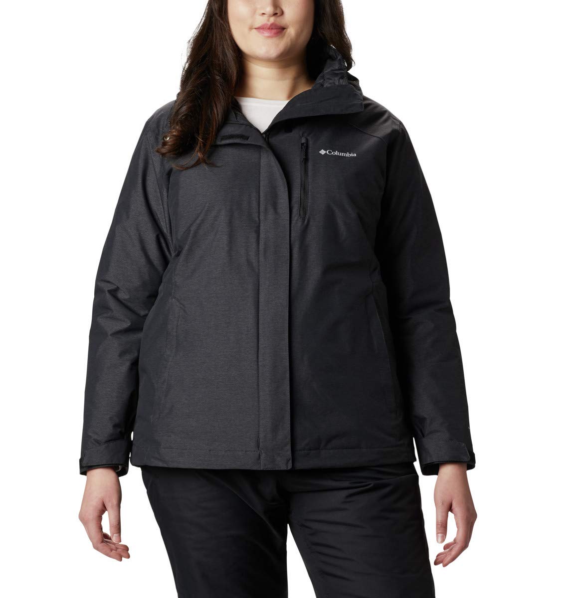 Columbia Women's Whirlibird Iv Interchange Jacket, Black Crossdye, X-Large