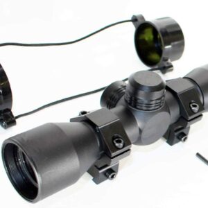 Trinity 4X32 hunting scope for Savage Model 64 dovetail rail system mildot reticle aluminum black hunting optics tactical accessory target range gear.