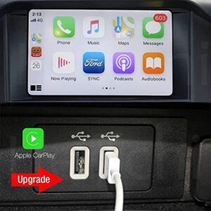 HX Dual USB Interface Module for Ford Apple Carplay SYNC3 Only, OE# HC3Z-19A387-B, Blue Light