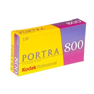 kodak 812 7946 professional portra 800 color negative film 120 (iso 800) 5 roll pack 2-pack, 2 pack (8127946)