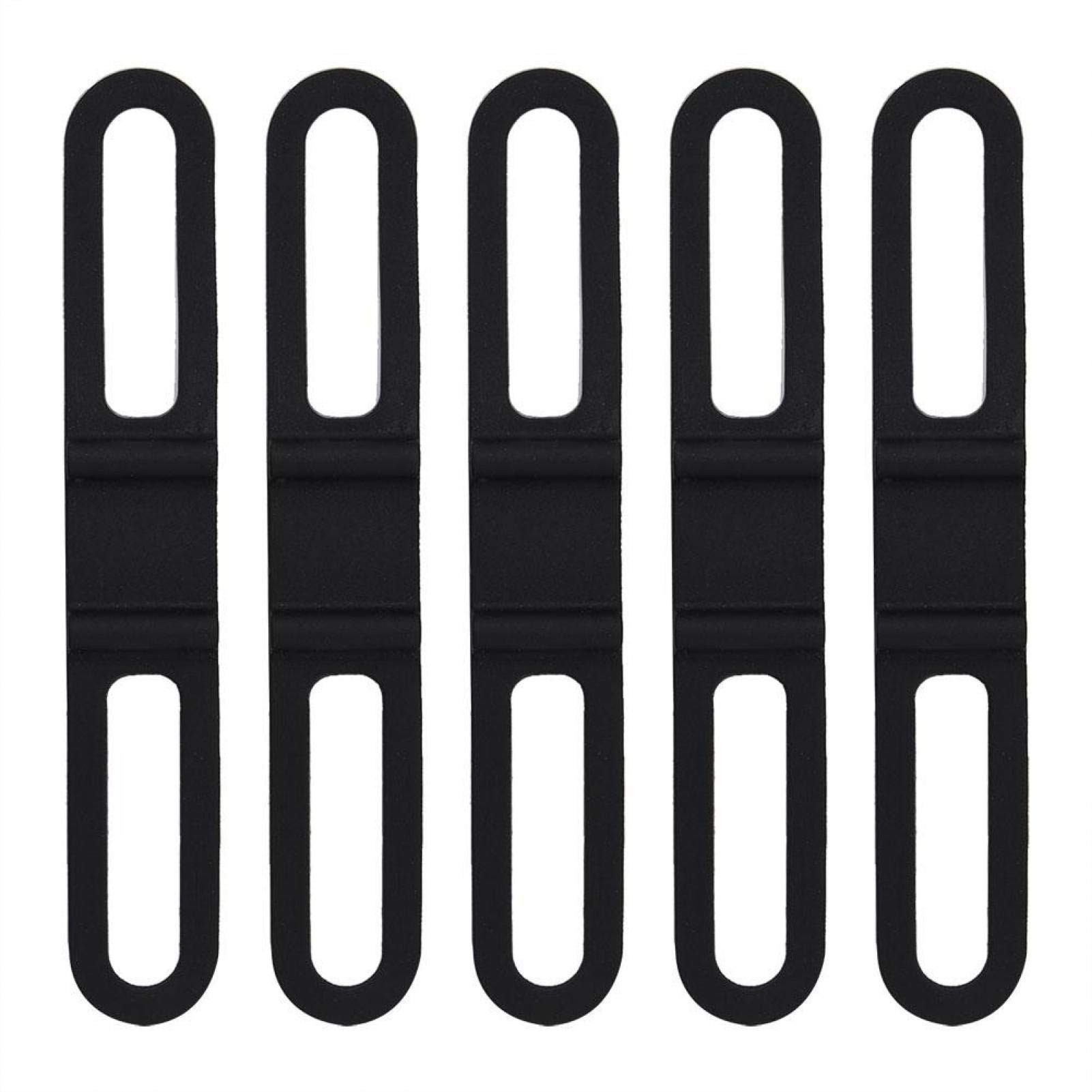 Bike Light Replacement Mount,Pack of 5 ycle Silicone Band,Elastic Rubber Strap Tie Flashlight Holder Bandage Bike Cycling Handlebar Mount Holder Strap Fixing Bandage Belt Ycle Silicone Band Holder