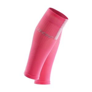 CEP Women's Compression Run Sleeves Calf Sleeves 3.0, Rose/Light Grey IV