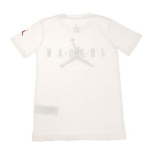 Jordan Boy's Logo T-Shirt (Big Kids) White MD (10-12 Big Kid)