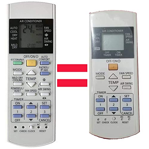 Replacement for Panasonic Air Conditioner Remote Control A75C3716