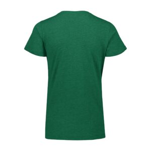 Augusta Sportswear womens Tri-blend T-shirt Short Sleeve, Dark Green Heather, Large