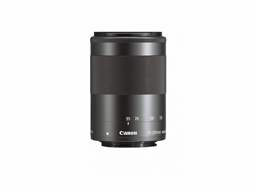 Canon EF-M 55-200mm f/4.5-6.3 Image Stabilization STM Lens (Black) (Renewed)