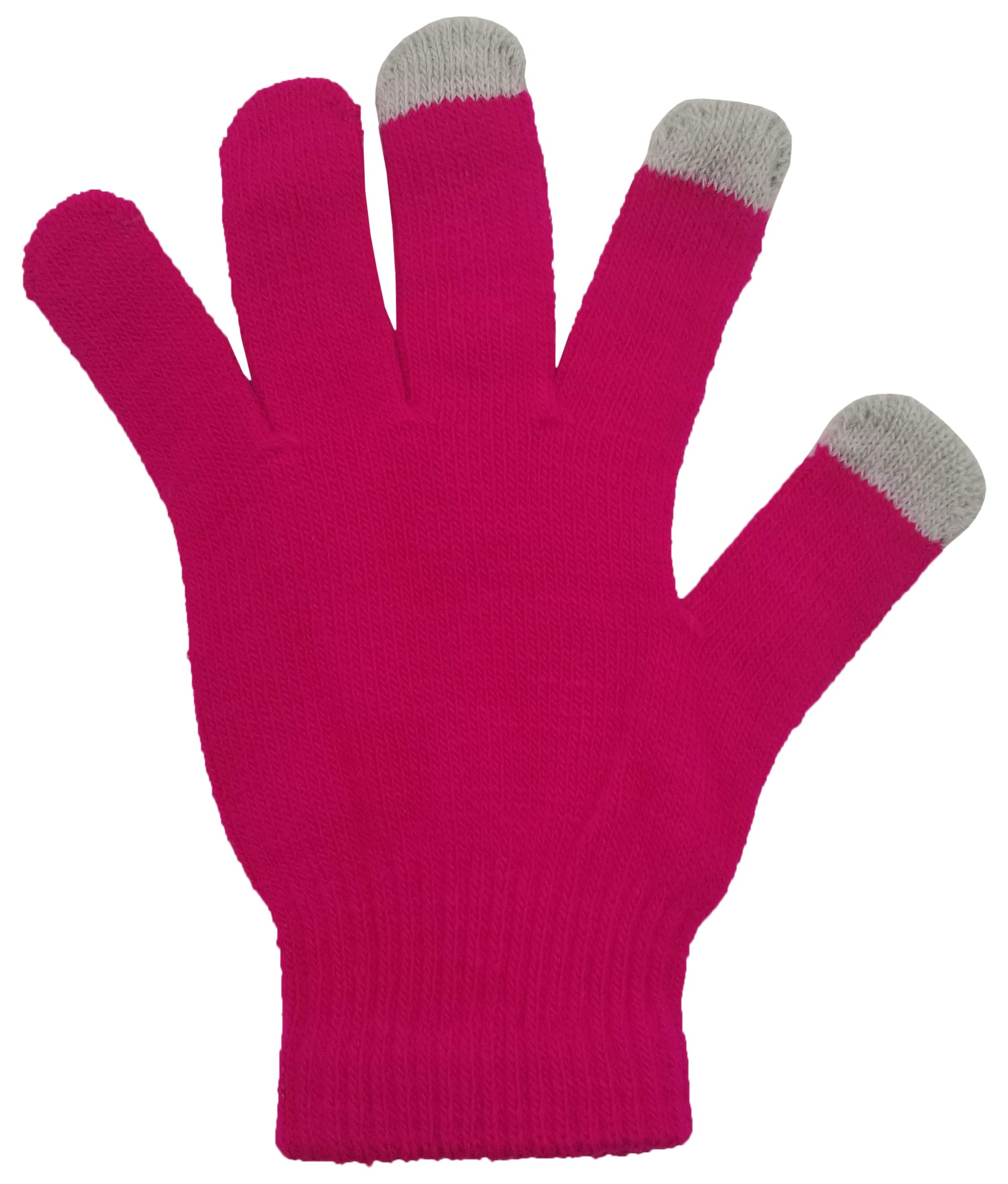 Winter Magic Gloves, 12 Pairs Stretchy Warm Knit Bulk Pack Mens Womens