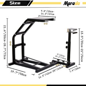 Marada Compact Racing Steering Wheel Stand with V2 Simulator Support Fits for Logitech/Thrustmaster/PXN G27 G29 G920 G923 T248 T300RS GT R5 Sim Stand Without Wheel, Pedal (Only Stand)