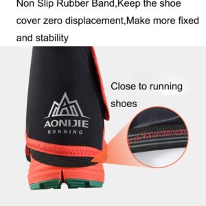 AONIJIE Outdoor Low Ankle Walking Gaiters Lightweight Protective Shoe Covers for Camping Hiking Hunting