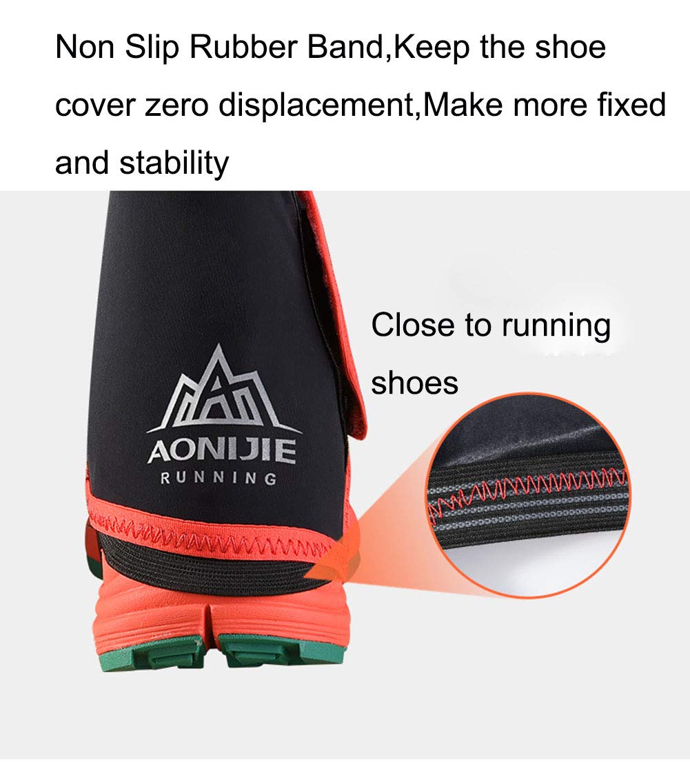 AONIJIE Outdoor Low Ankle Walking Gaiters Lightweight Protective Shoe Covers for Camping Hiking Hunting