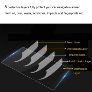 HeyMoly Compatible With 2013-2024 Ford Tempered Glass Screen Protector 8 Inch, 9H Car Navigation Display Protector, F-150 F250 F350 F450 Sync2 Sync3 Escape Expedition