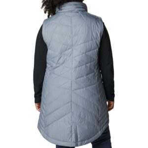 Columbia Women's Heavenly Long Vest, Trade Winds Grey, Small