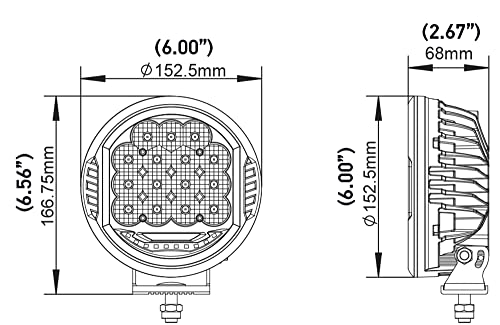 HELLA ValueFit 500 LED Series - LED Driving Lamp Kit – Universal Off-Road Light for Pickup Trucks, ATV, SUV, 4x4, Jeep, Tractors / 358117171