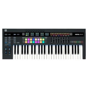 novation 49sl mkiii, 49-key midi & cv equipped keyboard controller with 8 track sequencer