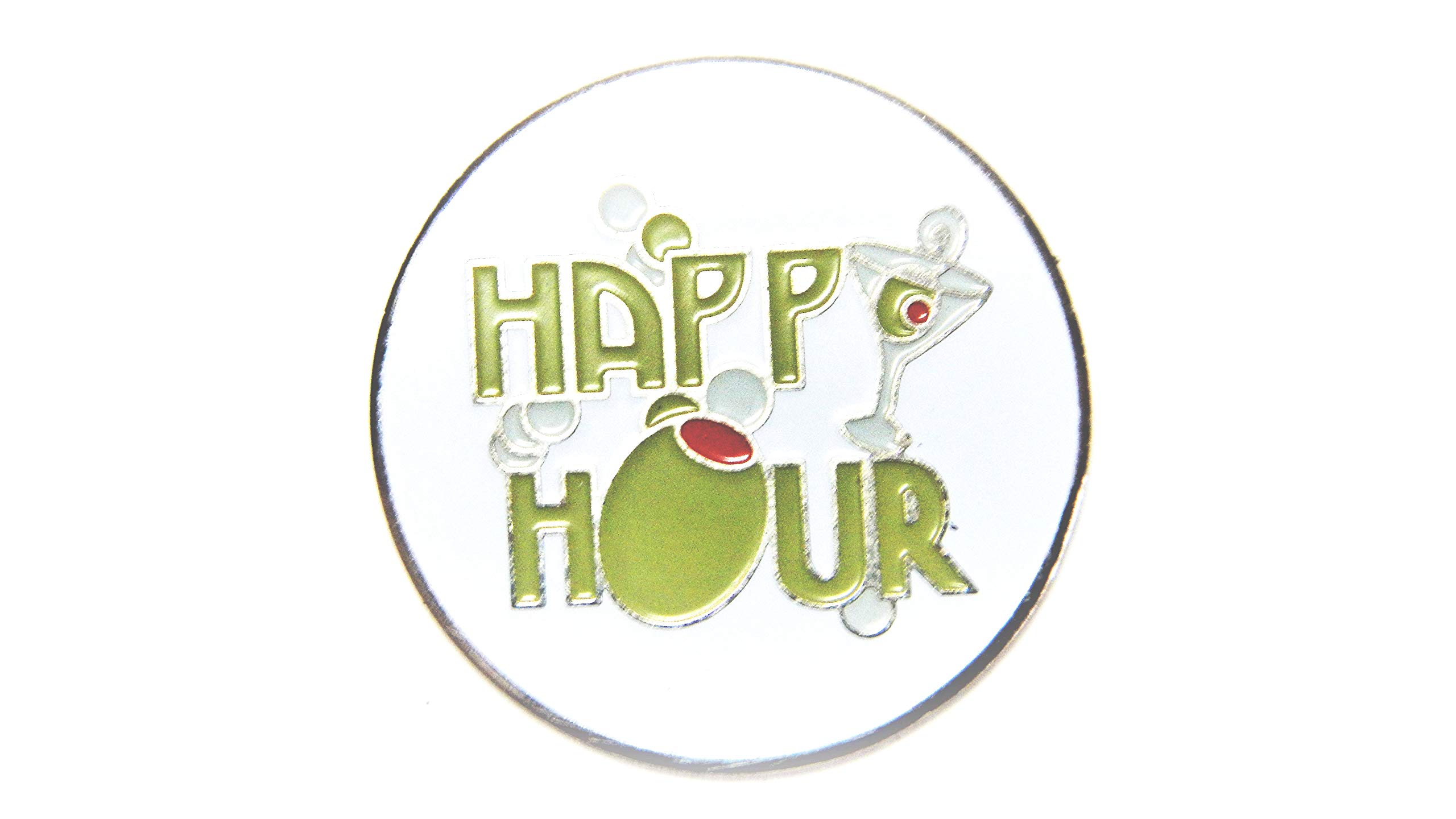 Putter Mounted Divot Tool and Ball Marker - Happy Hour