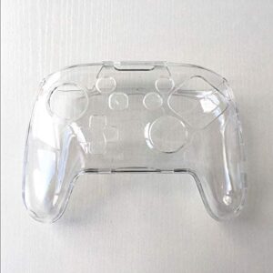 transparent clear hard crystal case protective cover shell skin for nintend switch pro controller gamepad protector